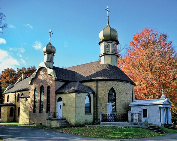 Biserica Mănăstirii Sfântul Tihon de Zadonsk, Waymart, Pennsylvania